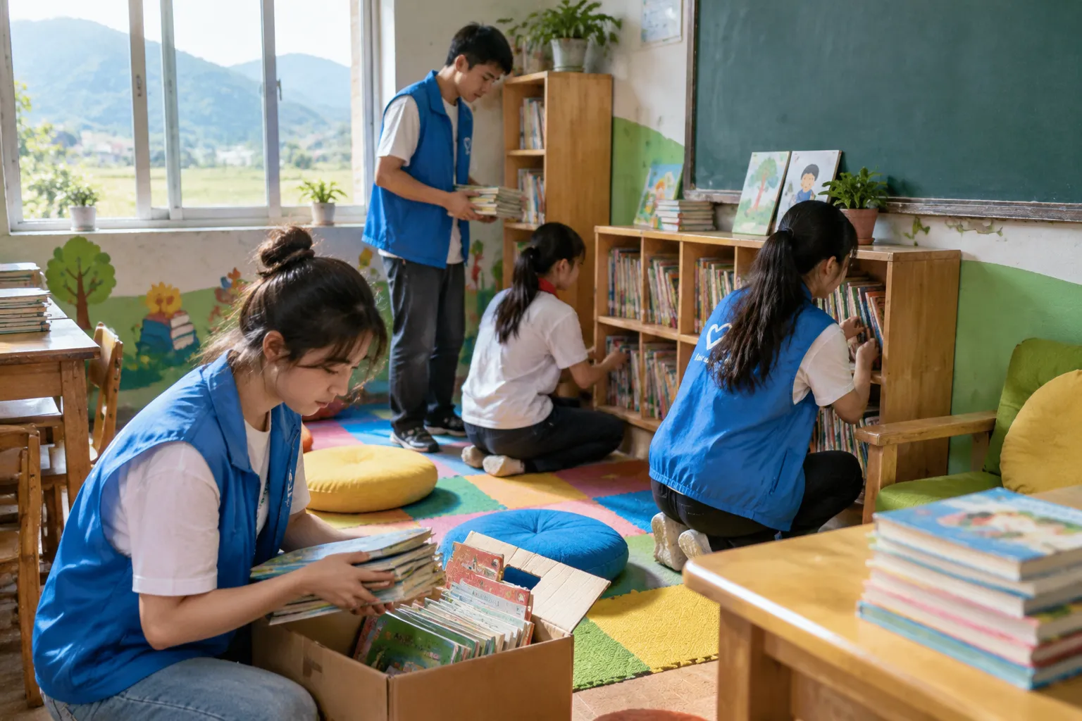 山区小学图书角 活动照片